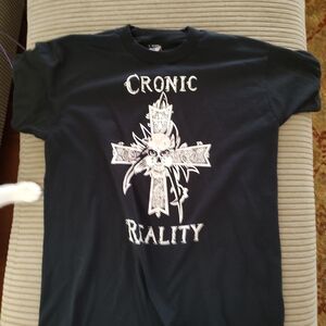 Reality Black Graphic Tee for Men